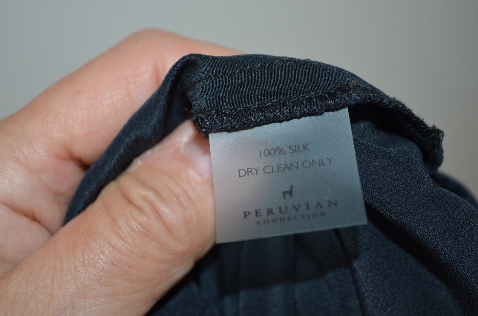 Peruvian Connection Black 100% Silk Sleeveless Tu… - image 9