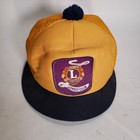 Vintage Lions Club. Lioness Hat, Mesh Small Bill, Yellow, trucker snap back