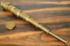 Victorian Marine Old Antique Telescope 18" Maritime Nautical Brass Spyglass
