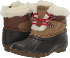 Sperry Kids Footwear ALPINE SALTWATER JR Boot Warm Snow TAN Size 8 Boys Girls