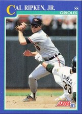 1991 Score Cal Ripken Jr. Baltimore Orioles #95