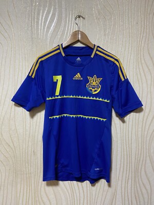 UKRAINE 2012 2013 AWAY SHIRT JERSEY ADIDAS X11605 sz S MEN #7
