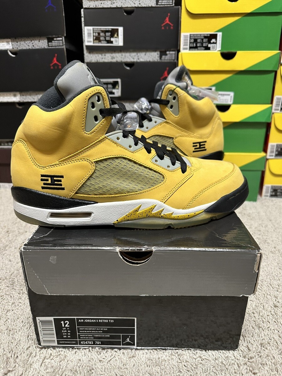 Nike Air Jordan 5 V Retro Tokyo T23 Yellow Black White Nike Air Jordan 5 V Retro Tokyo T23 Yellow Black White