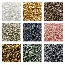 Miyuki Japanese Seed Beads Spacers 7g, 8g Tubes Different Sizes Colors