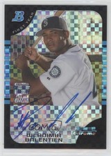 2005 Bowman Chrome First Year X-Fractor /225 Wladimir Balentien #344 Auto 0o48