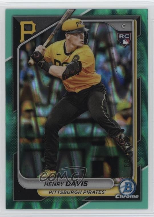 2024 Bowman Chrome Aqua RayWave Refractor /199 Henry Davis #7 4g8
