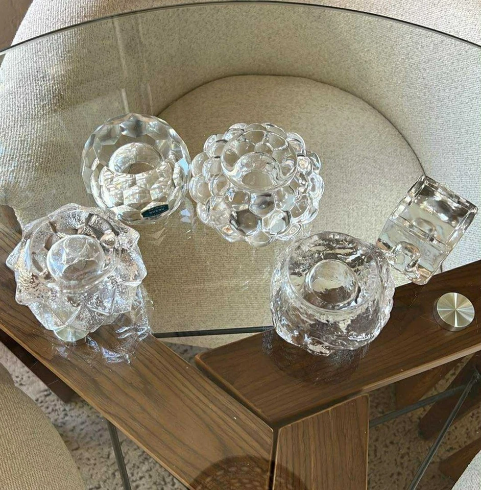 复古水晶烛台 – Orrefors、Kosta Boda、Blenko – 选择一个 — 第 2/3 张图片