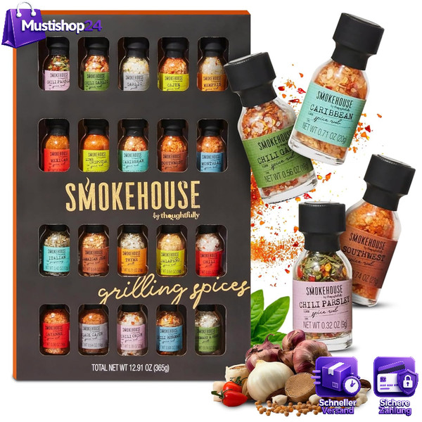 Bbq GewüRze Geschenkset 20-Teilig FüR Grill Und Barbecue ZubehöR Geschenk-image