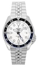Seiko 5 Sports SKX GMT Stainless Steel White Dial Automatic SSK033K1 Mens Watch