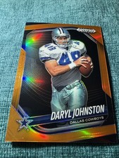 2025 Panini Prizm Black - Daryl Johnston Orange Prizm Short Print /49 - Cowboys