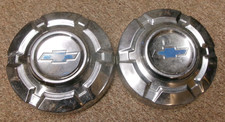 1969 1972 Vintage Chevrolet Pickup Truck Hub Cap Pair Patina 10 12 Originals