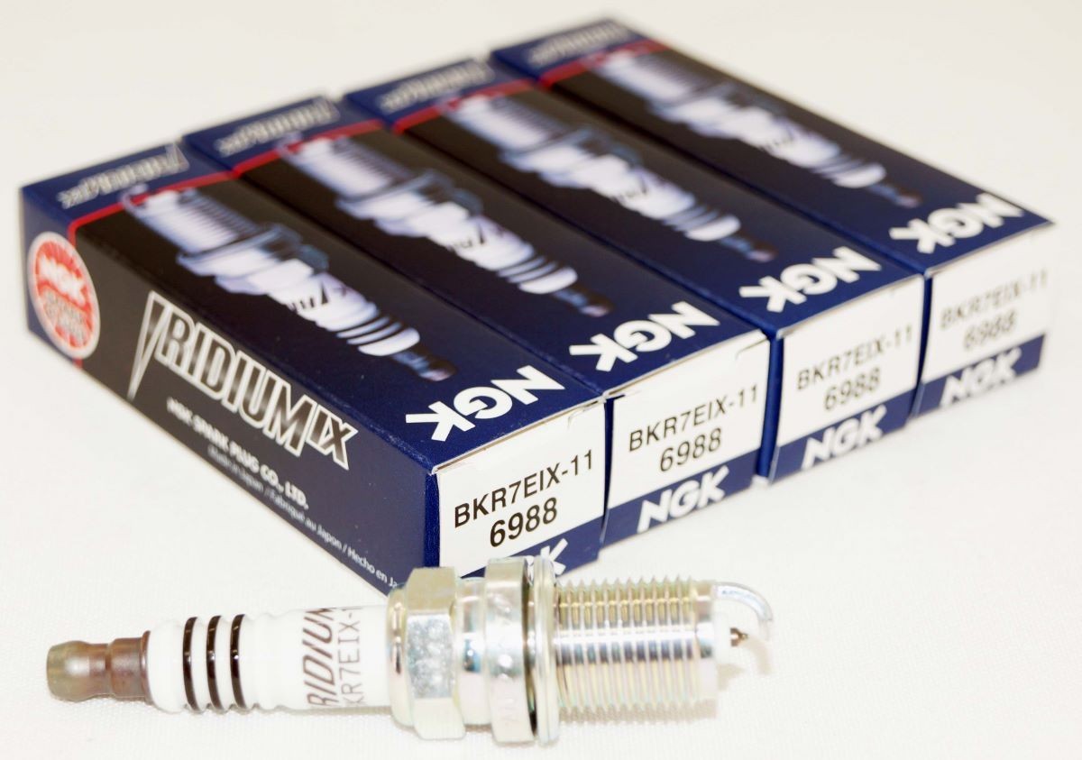 4 Pack Genuine NGK 6988 Iridium IX Spark Plugs BKR7EIX-11