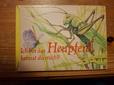 Ich bin das Heupferd, kennst du mich?, Kraeger/Körner, Kinderbuch, Pappbuch, DDR