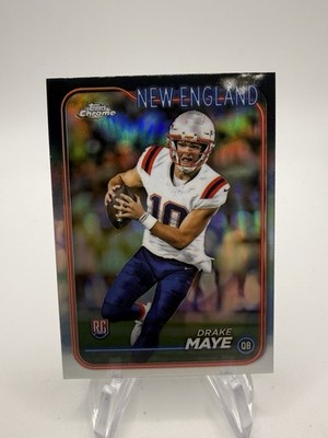 2024 Topps Chrome - Rookies Drake Maye #203 Refractor (RC) MVP Patriots HOT  