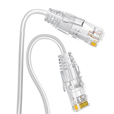 Cat6a Patchkabel 0,15m Gesamtlänge - 5 Stück Weiß Lan Kabel, 10Gbps Hochgesch...
