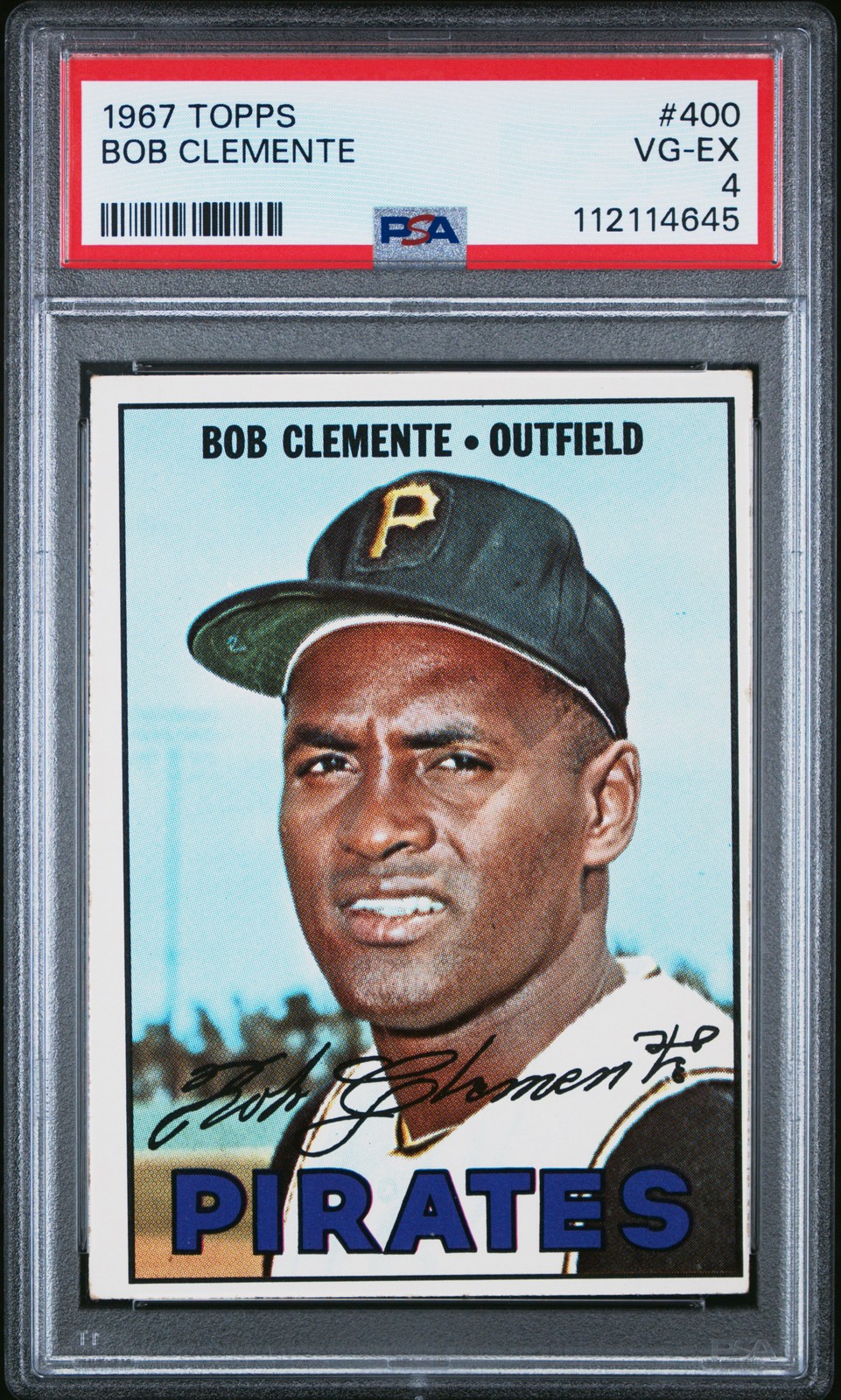 1967 TOPPS #400 BOB CLEMENTE PSA 4