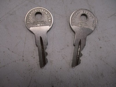 POLLAK BOSTON IGNITION KEY #58 PAIR OF (2) SILVER 58S MARINE BOAT