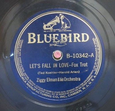 Ziggy Elman 78 RPM / Let`s Fall In Love & I`ll Never Be The Same (455-0725-AN)