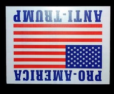 Pro America Anti Trump - Anti-Trump 2025 Yard Sign Single Sided, Size 12" x 18"