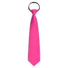 Ties for Women, School Ties for Girls, Adjustable Black/Red Pre-tied Rose Pink