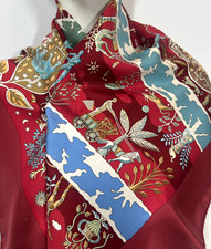 Hermes Scarf 90 'Rives Fertiles' MINT Cond. Christine Henry 2005 CARRE FOULARD