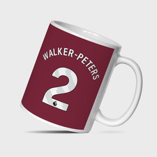 West Ham United Football Shirt Mug 2025-26 Ceramic 11oz Name Number Gift