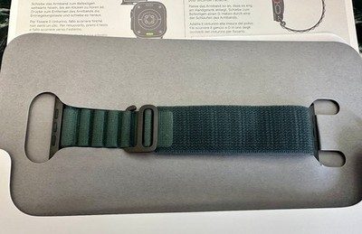 Apple Alpine Loop Band for Watch Ultra/Ultra 2 - Dark Green, Size Medium (49mm)