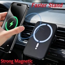 15W Wireless Magnetic Car Charger Mount Holder for iPhone 13 14 15 16 17