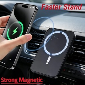 15W Wireless Magnetic Car Charger Mount Holder for iPhone 13 14 15 16 17