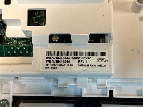 Scheda Di Controllo Principale Per Lavatrice Whirlpool W10445044, Spedizione In Giornata, Usata - Foto 2