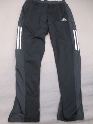 Adidas Size M Womens Gray Zips Ankle Stretch Drawstring Sport Running Pants 030