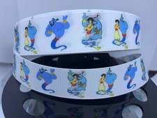 5 yards 1 inch Wide Disney Movie Aladdin Genie Grosgrain Ribbon