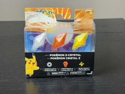 Pokemon Z Crystal Ring Normalium Fightinium Electrium 3-Pack Tomy 2016 ...