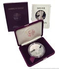 1987 S San Fransico American Silver Eagle Proof Dollar $1 Coin W Box and COA