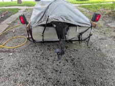 14in 1972 aluminum boat, Mercury 15hp motor, trailer included