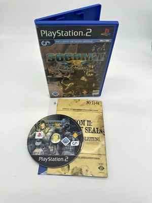 SOCOM II: U.S. Navy SEALs - PS2 PAL USK 16 Shooter inkl. Handbuch