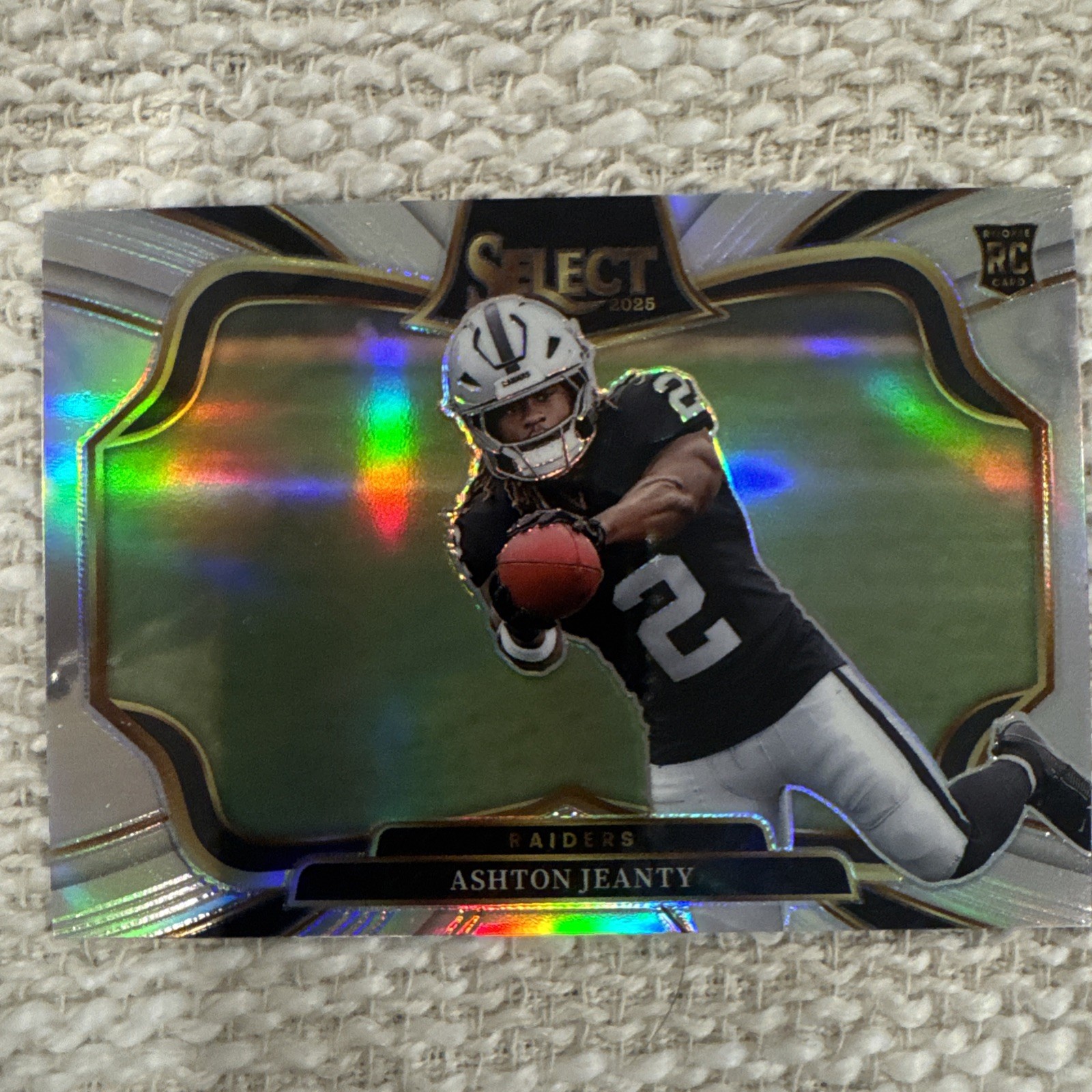2025 Panini Select- Ashton Jeanty Rookie Silver Prizm Field Level #404 (RC)