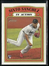 2021 Topps Heritage #16 Sixto Sanchez RC Rookie Card
