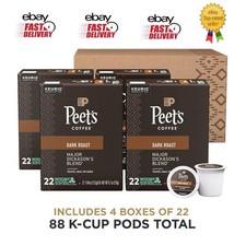 Peet's Coffee Major Dickason's Blend Coffee K-Cup Pods, Dark Roast, 88 ct