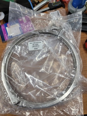 VNE Corporation 13MHHM10.0, 10 In Tube OD 304SS Single-Pin Heavy Duty Clamp.