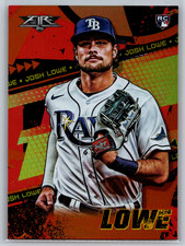 Josh Lowe 2022 Topps Fire Orange Rookie Card RC /299 #190 Tampa Bay Rays. rookie card picture
