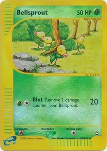 Bellsprout - 45/147 - Pokemon Aquapolis Reverse Holo Rare Card NM