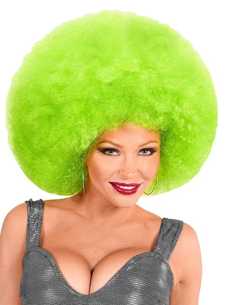 Wuschelkopf PerüCke GrüN - Fasching KostüM PerüCke - Witzige Clown PerüCke FüR-image