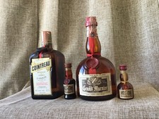 Grand Marnier Liquor Bott.anni 60 Or.70s 40%+Cointreau liqueur anni 70 + 2 Mign