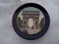 RARE Ancienne assiette plate SARREGUEMINES  1900