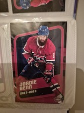 2017-18 Montreal Canadiens Jordie Benn Team Set Oversize Jumbo Card Postal Habs