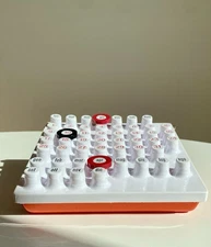 Ring A Date Perpetual Calendar 1970 SpaceAge as kartell Danish glass artemis