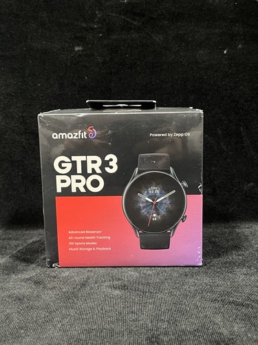 A2040 Amazfit GTR 3 Pro Smartwatch 1.45mm Infinite Black. New-Factory Sealed - Picture 11 of 16