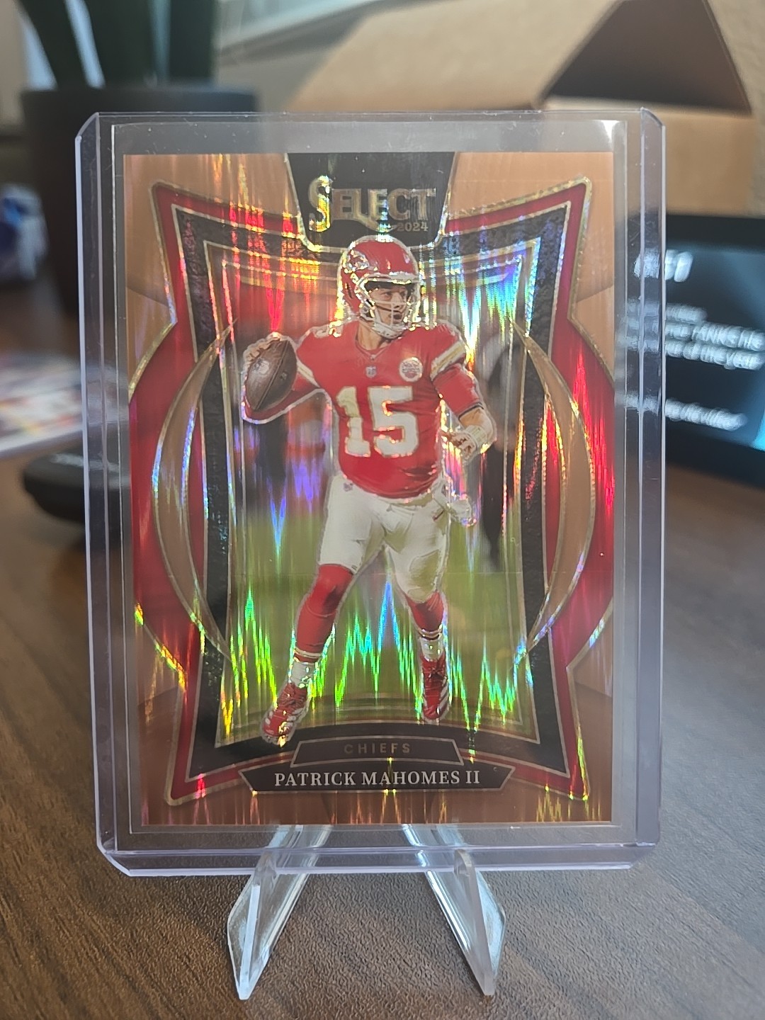 2024 Panini Select - Concourse Patrick Mahomes II #33 Copper Shock Prizm /299