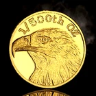 1/500 OZ MONARCH BALD EAGLE .9999 FINE GOLD ROUND IN SEALED CAPSULE BU